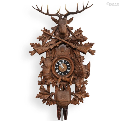 Black Forest Carved Cuckoo Clock