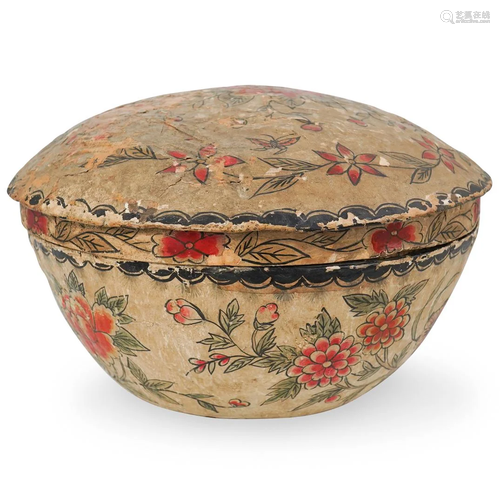 Large Chinese Paper Mache Box