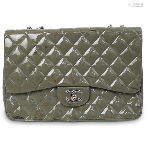 Chanel Green Patent Leather Bag