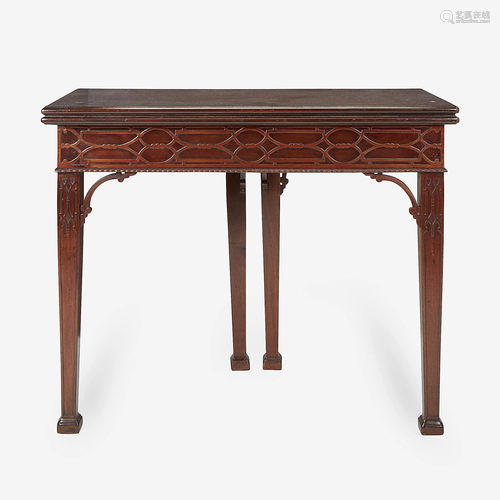 A George III Chinese Chippendale carved mahoga…