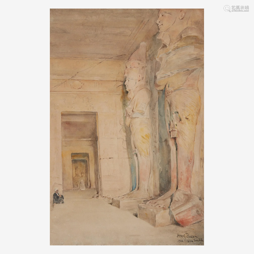 Henry Bacon (American, 1839–1912), Abu Simbel Tem…