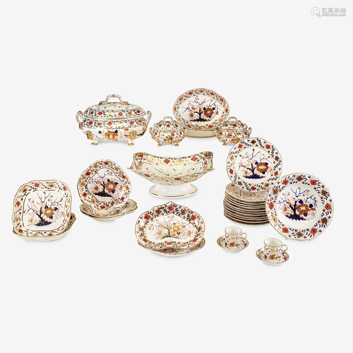 An assembled Royal Crown Derby 'Imari' part dinner