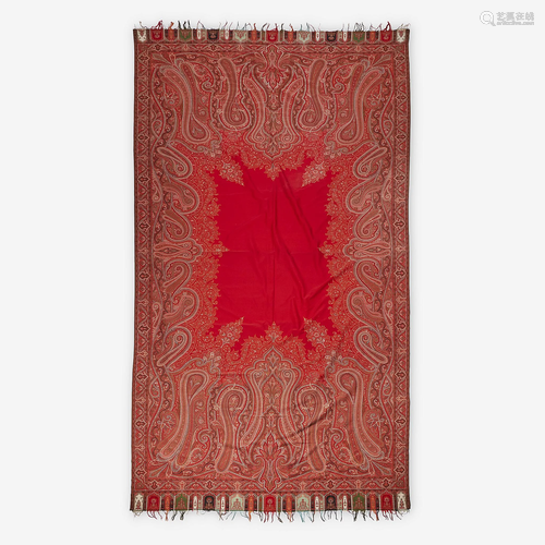 A Paisley wool shawl, Scotland, 19th century