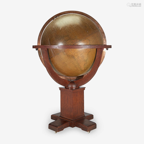 An English 30-inch terrestrial floor globe, W. & A…