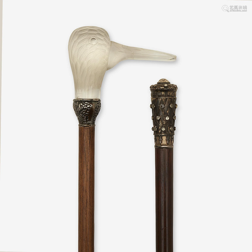 Two Russian canes, Various dates late 19th/early …