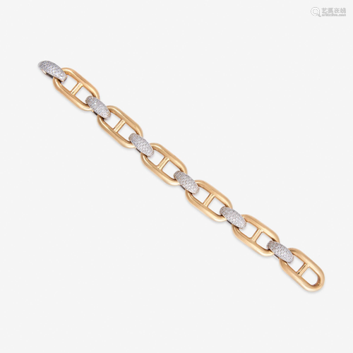 An eighteen karat gold and diamond bracelet, Nicolis