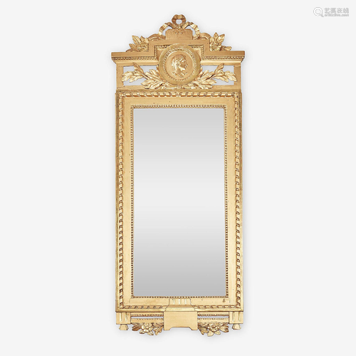 A Swedish Neoclassical giltwood pier mirror, Circa 1800