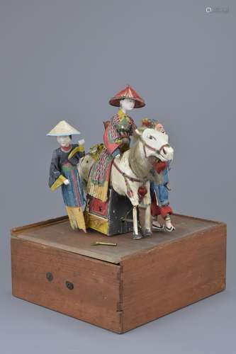 A rare Chinese 19/20th C. mechanical toy