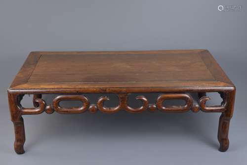 A Chinese 19th C. rosewood Kang table