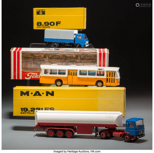 27256: Three Modern Toy Trucks, late 20th century …