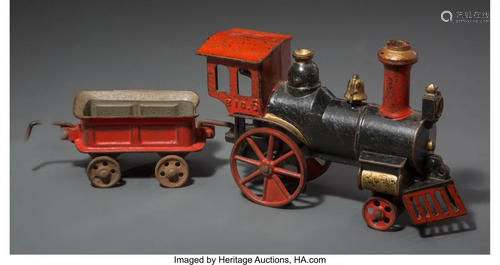 27071: J. E. Stevens Cast Iron BIG 6 Toy Locomotiv…