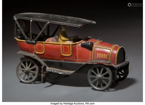 27129: Tin Key-Wound Toy Automobile 5-1/4 x 2-1/4 …