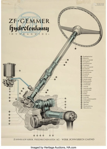 27142: ZF-Gemmer Power Steering Poster, circa 1…