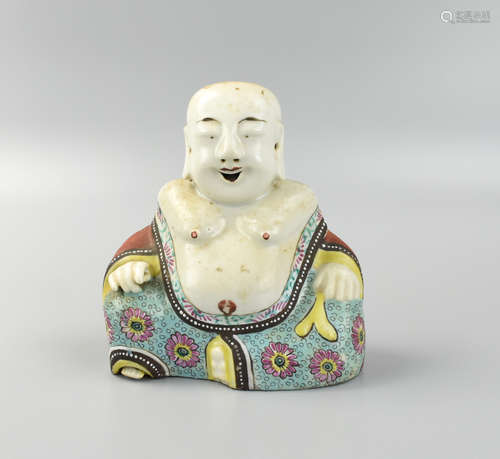 Chinese Famille Rose Porcelain Budhha Figural