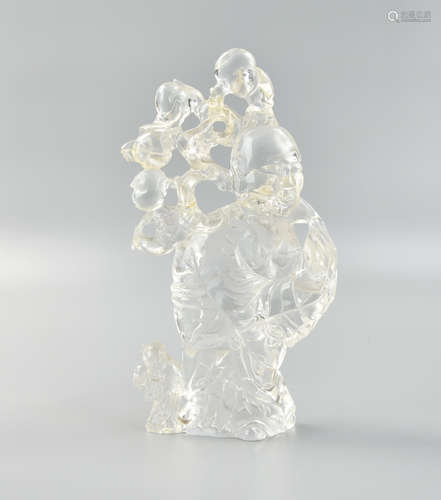 Chinese Crystal Carving of 