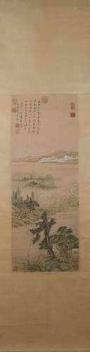 Yuan dynasty Huang gongwang's landscape painting