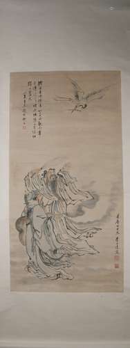 Ming dynasty Li shida's figure painting