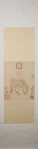 Yuan dynasty Zhao mengfu's horse painting