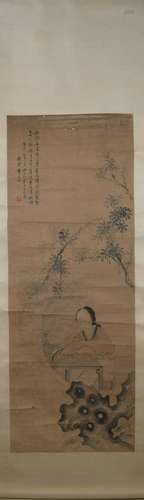 Qing dynasty Fei danxu's figure painting