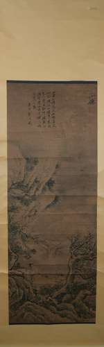 Ming dynasty Wu wei's landscape painting