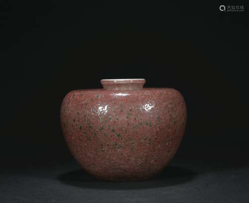 A peachbloom-glazed vase,Qing dynasty