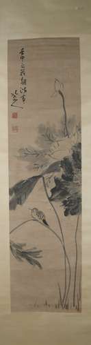 Ming dynasty Zhu da's flower and bird painting