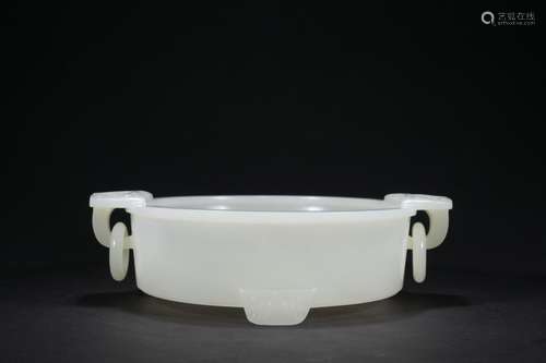 A jade censer,Qing dynasty