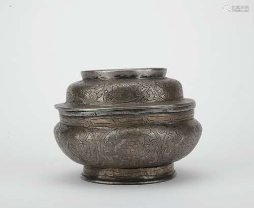 A gilt-silver censer,Qing dynasty