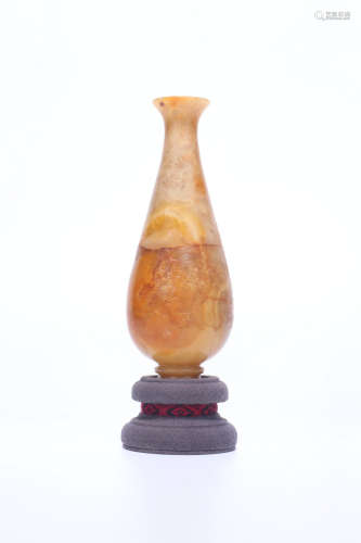 a chinese tianhuang stone dragon pattern vase,qing dynasty