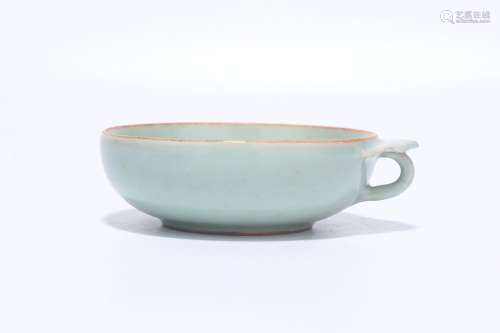 a chinese longquan kiln porcelain cup with handle