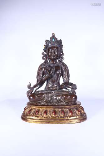 a chinese agalwood carving of buddha,qing dynasty