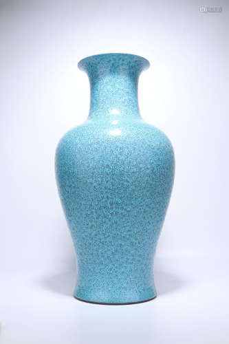 a chinese rujing glazed porcelain vase,qing dynasty