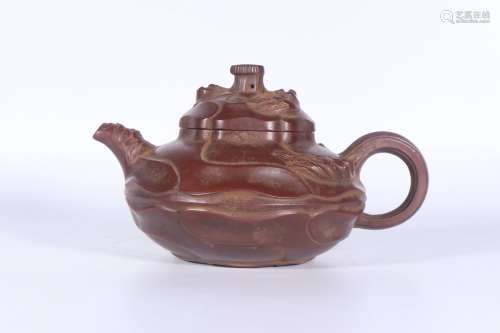 a chinese zisha teapot