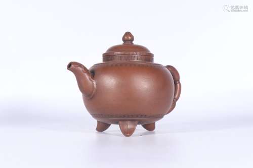 a chinese wang dongshi's zisha teapot