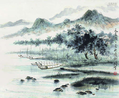 黎雄才 山水