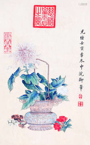 慈禧 花卉