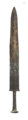 A BRONZE DAGGER, JIAN China, Zhou dynasty 43,5 cm …