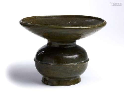 A GREEN GLAZED SPITTOON, ZHADOU China, Liao dynast…