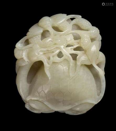 A WHITE JADE CARVING China, Qing dynasty, 19th cen…
