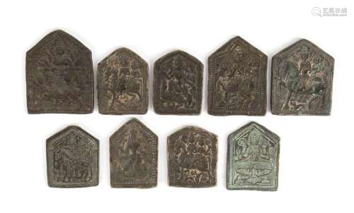 NINE COPPER ALLOY JEWELLERY MOULDS India, 19th cen…