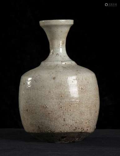 A GLAZED CERAMIC BOTTLE Korea, Joseon dynasty, 19t…