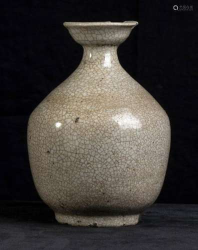 A GLAZED CERAMIC BOTTLE Korea, Joseon dynasty, 19t…