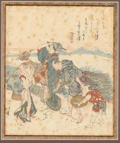 Totoya Hokkei (1780 1850) The gathering of shells …