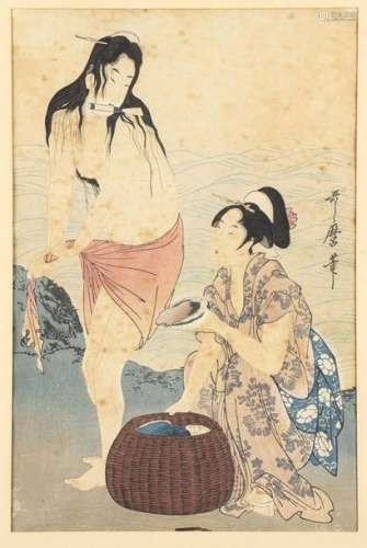 Kitagawa Utamaro (1753 1806) Abalone divers Print,…