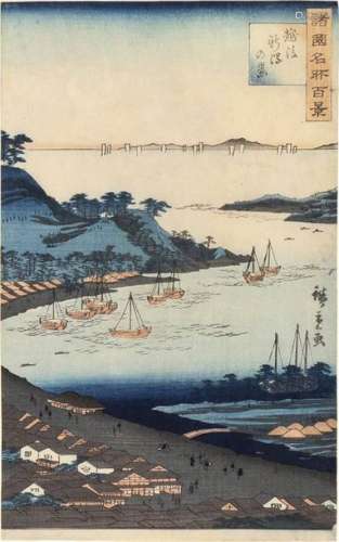 Utagawa Hiroshige II (1826 1869) View of Niigata i…