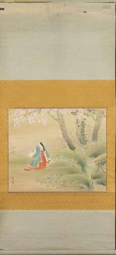 Japanese painter 20th century A Heian period court…