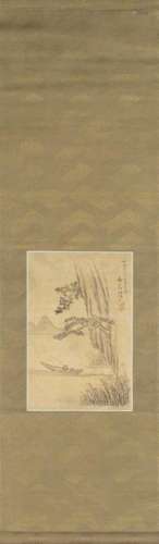 Noro Kaiseki (1747 1828) Landscape with fisherman,…
