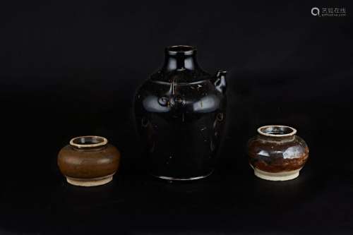 Set including two martaban style jars, and eleven …