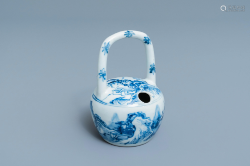 A Chinese blue and white lime pot for the Vietna…