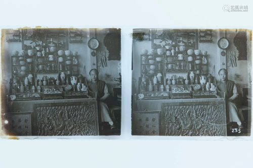 A collection of 201 stereoviews of China on glass